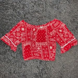 Off the shoulder shirt